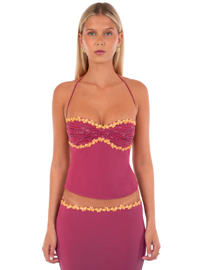 Melova | Top Cerise